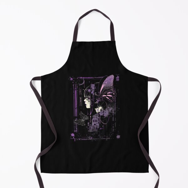Item preview, Anime Japanese Goth Cyberpunk City Butterfly Art Fantasy T-Shirt designed and sold by KaidenceHeple.