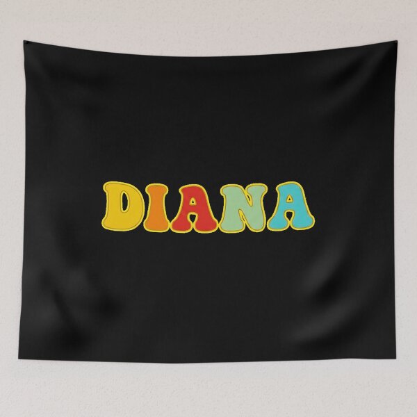 Item preview, ❤️ Diana Personalized Name Wavy Retro Shirt, Coffee Mug, Sticker Gift designed and sold by HelixPedia.