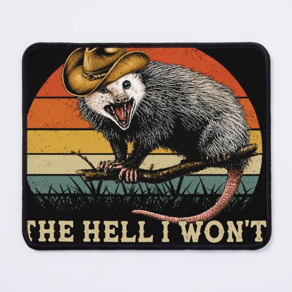 Item preview, The Hell I Wont Possum Cowboy Vintage designed and sold by MorningJoco.