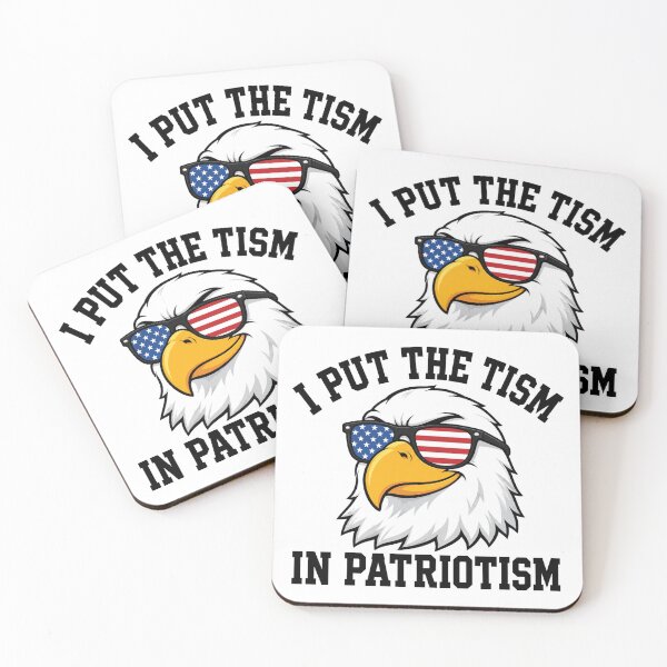 Item preview, I Put The Tism In Patriotism, American Eagle Flag 2 designed and sold by NicowrmSArt.