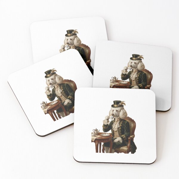 Item preview, Poodle High Tea Aristocrat Victorian Classic Portrait designed and sold by PictoVibe.