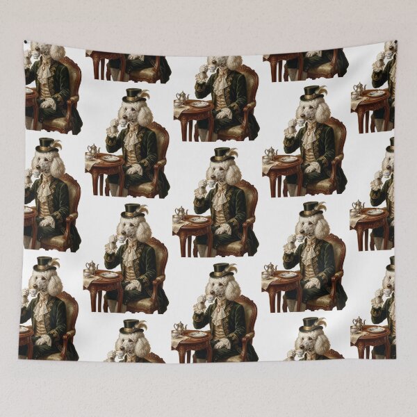 Item preview, Poodle High Tea Aristocrat Victorian Classic Portrait designed and sold by PictoVibe.