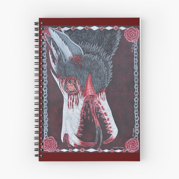 Item preview, Demon wolf in colored pencils  designed and sold by WolfRaven Creations.