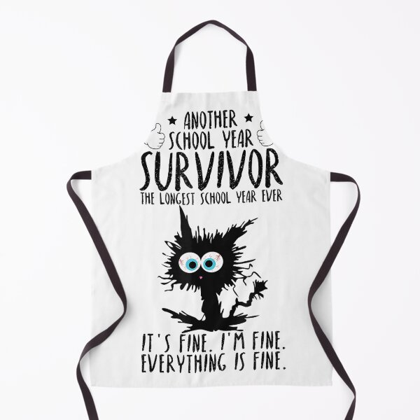 Item preview, Cool Another School Year Survivor Cat Funny Teacher Student T-Shirt designed and sold by gidget-gadget.