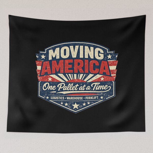 Item preview, Moving America One Pallet At A Time designed and sold by RetroNibylander.