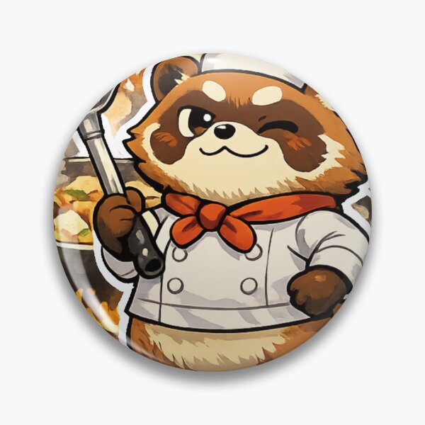 Item preview, Legendary Imoni Master Tanuki – Kawaii Japanese Autumn Meme Sticker designed and sold by kawaii animal store (in Japan).