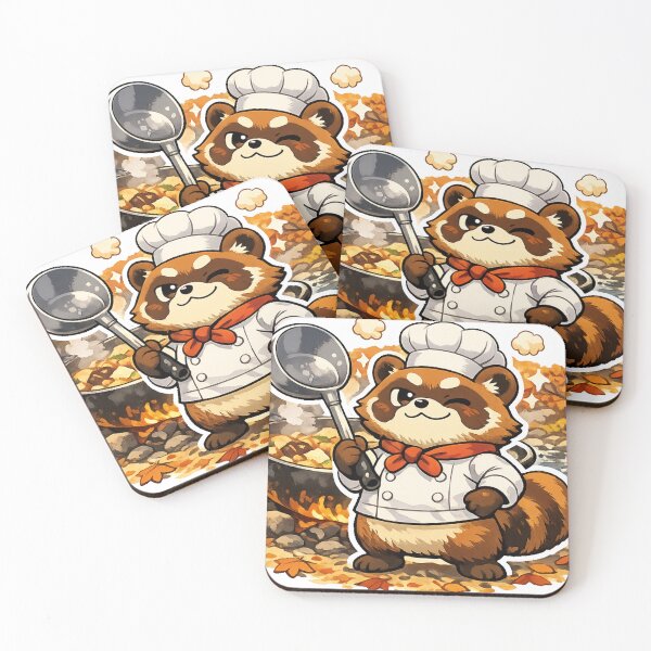 Item preview, Legendary Imoni Master Tanuki – Kawaii Japanese Autumn Meme Sticker designed and sold by kawaii animal store (in Japan).