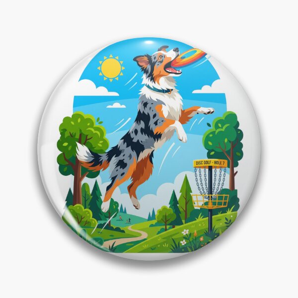 Item preview, Australian Shepherd Disc Golf Flying Frisbee Dog designed and sold by PictoVibe.