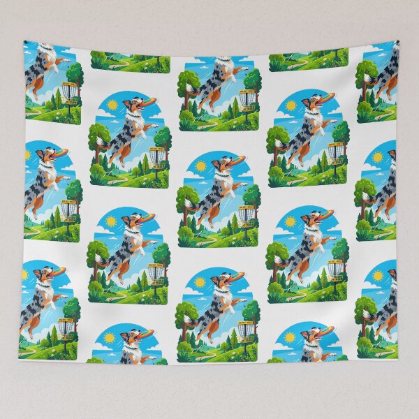 Item preview, Australian Shepherd Disc Golf Flying Frisbee Dog designed and sold by PictoVibe.