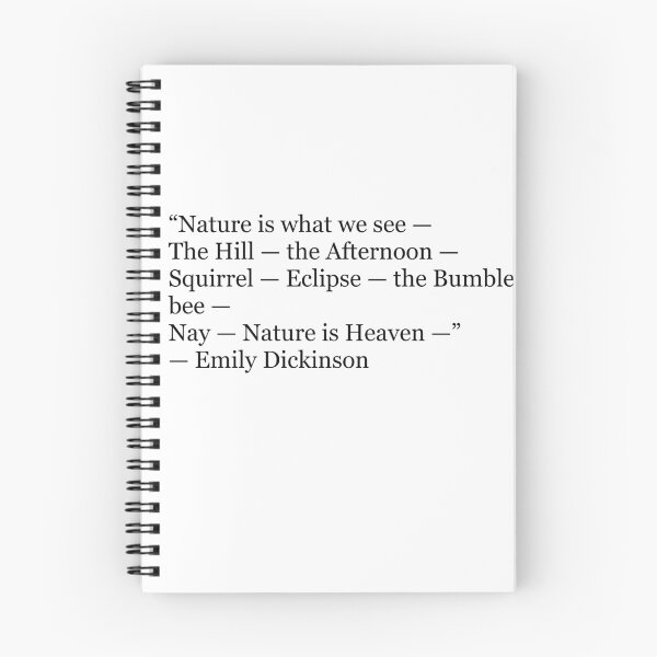 Item preview, Nature Is What We See Emily Dickinson Poetry Quote Typography designed and sold by The Prose Atelier.