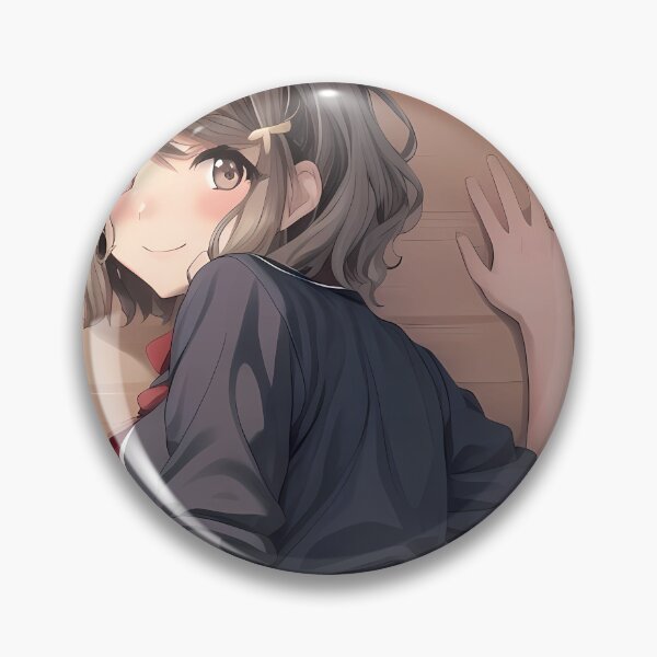 Item preview, Tomoe Koga Bunny Girl Senpai Playful Hallway Smile designed and sold by bystudiolereve.