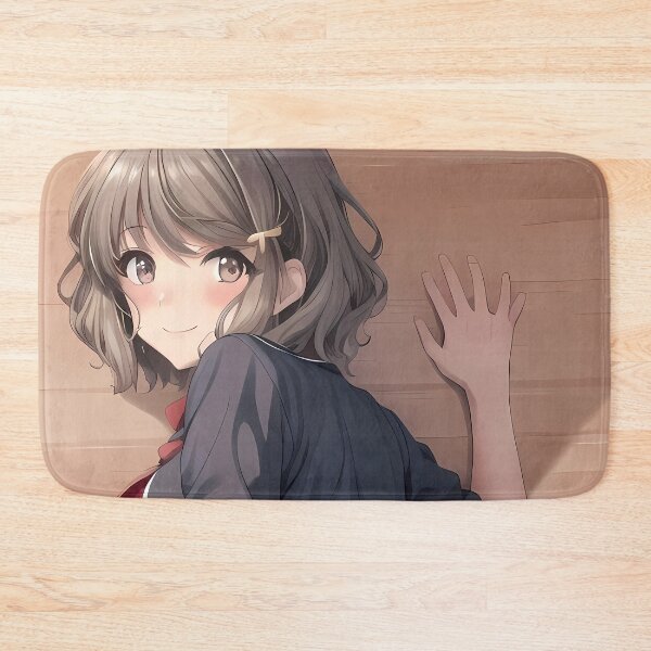 Item preview, Tomoe Koga Bunny Girl Senpai Playful Hallway Smile designed and sold by bystudiolereve.