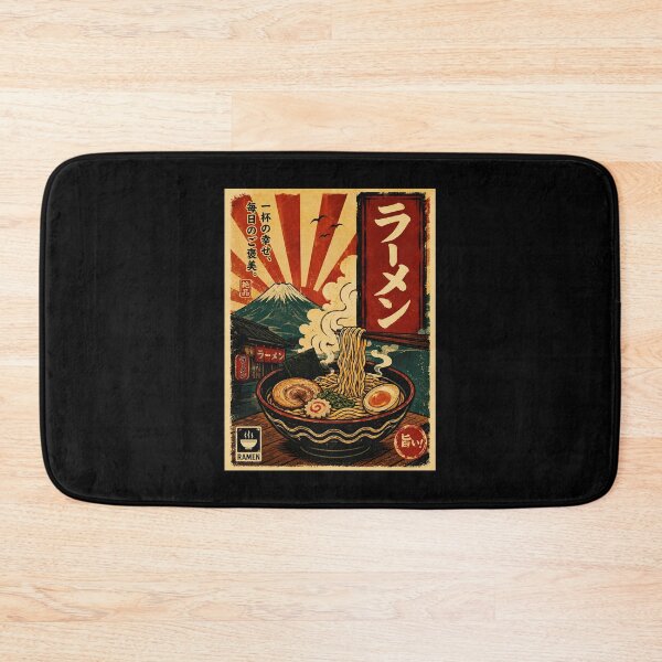 Item preview, Vintage Ramen Bowl Poster with Mountain Sunrise Japanese designed and sold by ferminhays.