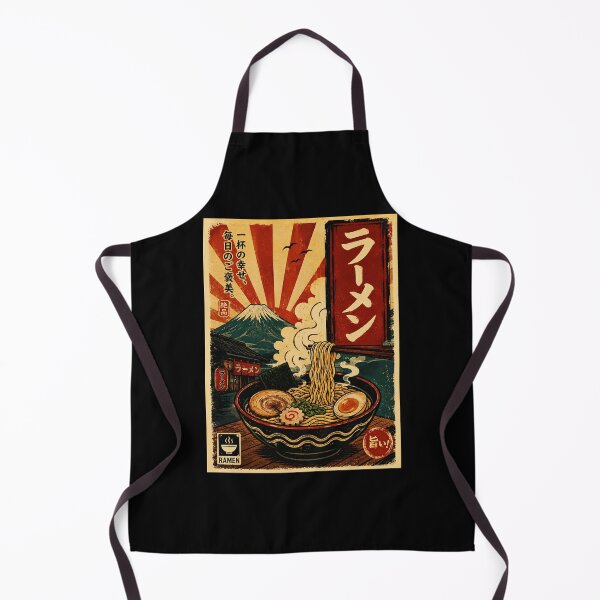Item preview, Vintage Ramen Bowl Poster with Mountain Sunrise Japanese designed and sold by ferminhays.