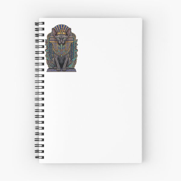 Item preview, Egyptian Pharaoh Sphynx Cat Golden Nemes Art designed and sold by PictoVibe.