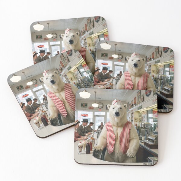 Item preview, Polar Bear Is a No Nonsense Soda Jerk designed and sold by Tridentulus.