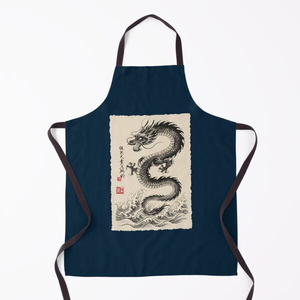 Item preview, Chinese Dragon Illustration Traditional Ink Fantasy Mythical T-Shirt designed and sold by GabrielaPeterse.