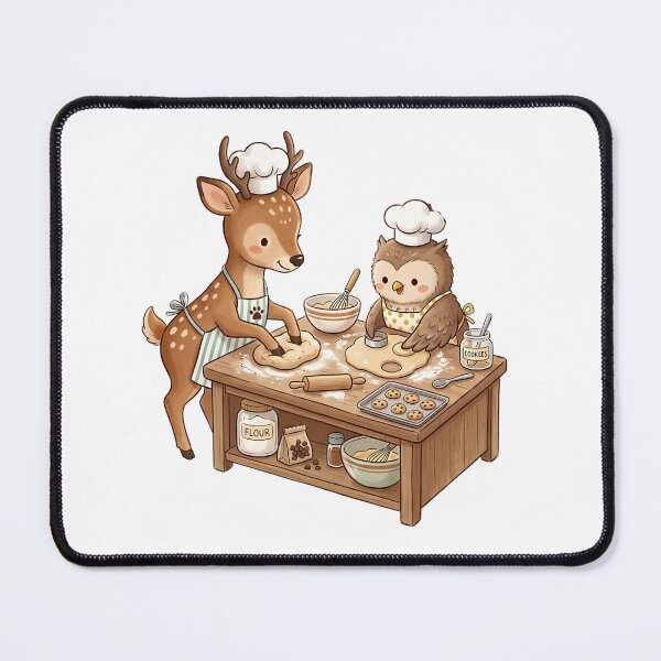 Item preview, Cute Deer and Owl Bakery - Baking Day Cookies designed and sold by TaiwanMemory.
