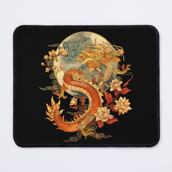 Item preview, Crimson Lunar Floral Dragon Art Noveau T-Shirt designed and sold by GabrielaPeterse.