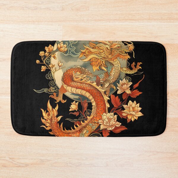 Item preview, Crimson Lunar Floral Dragon Art Noveau T-Shirt designed and sold by GabrielaPeterse.