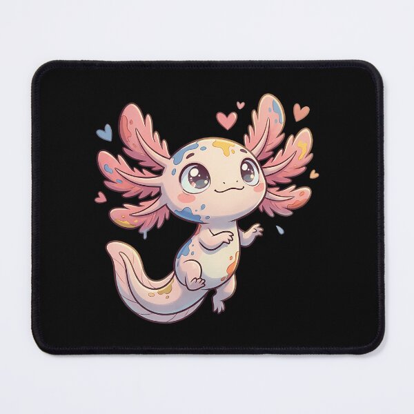 Item preview, Cute Kawaii Axolotl With Hearts Pastel Fantasy Pet T-Shirt designed and sold by GabrielaPeterse.