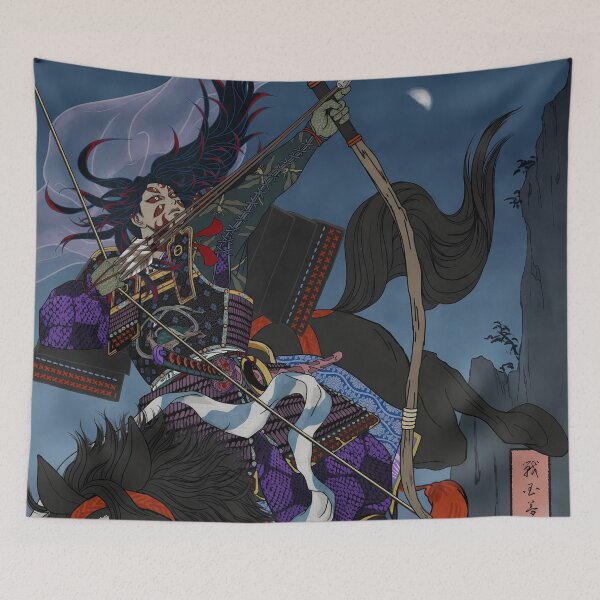 Item preview, Kokushibou Demon Slayer Moon Archer Cavalry designed and sold by MicaheHaffner.