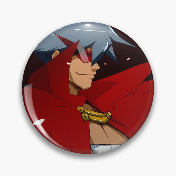 Item preview, Kamina Gurren Lagann Red Cape Confident Anime Smile designed and sold by MicaheHaffner.