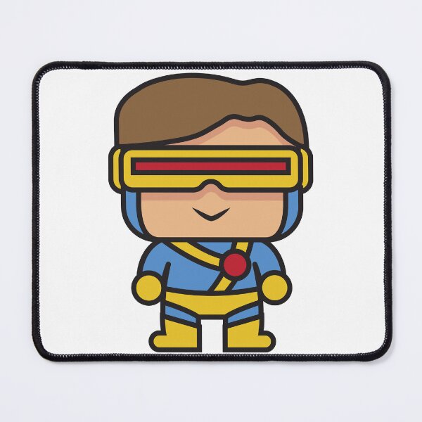 Item preview, Cute Laser Visor Superhero Chibi Sticker | Cartoon Comic Hero Character designed and sold by amareshdas008.
