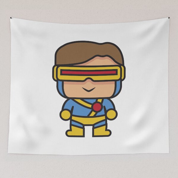 Item preview, Cute Laser Visor Superhero Chibi Sticker | Cartoon Comic Hero Character designed and sold by amareshdas008.