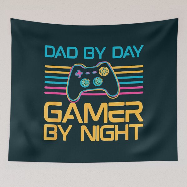 Item preview, Dad By Day Gamer By Night Video Games Lover Gamer Dad T-Shirt designed and sold by GabrielaPeterse.