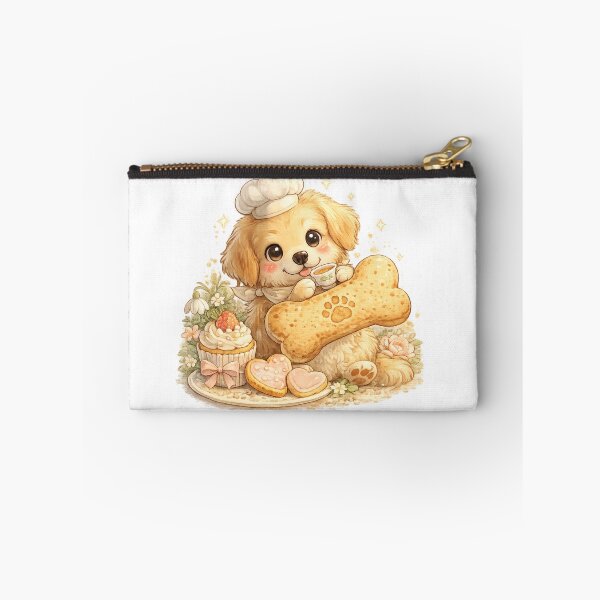 Item preview, Professional Treat Tester Golden Retriever – Cute Chef Dog with Giant Biscuit Kawaii Cartoon designed and sold by MrDev.