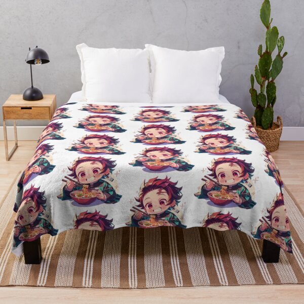 Item preview, Tanjiro Kamado Demon Slayer Chibi Ramen Happy Sparkle Smile designed and sold by mildaclairmo.