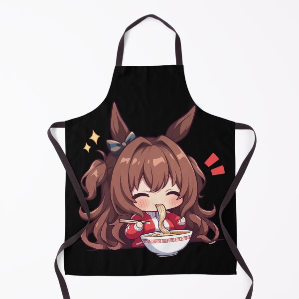Item preview, Maruzensky Uma Musume Chibi Ramen Classic Cheerful Slurp designed and sold by mildaclairmo.