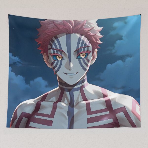 Item preview, Akaza Demon Slayer Moonlit Portrait Presence designed and sold by MicaheHaffner.