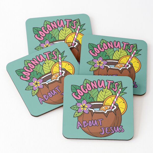Item preview, Coconuts About Jesus Love Co Co Nuts Tropical Drink Beach Summer Cocktail designed and sold by Forevermore.