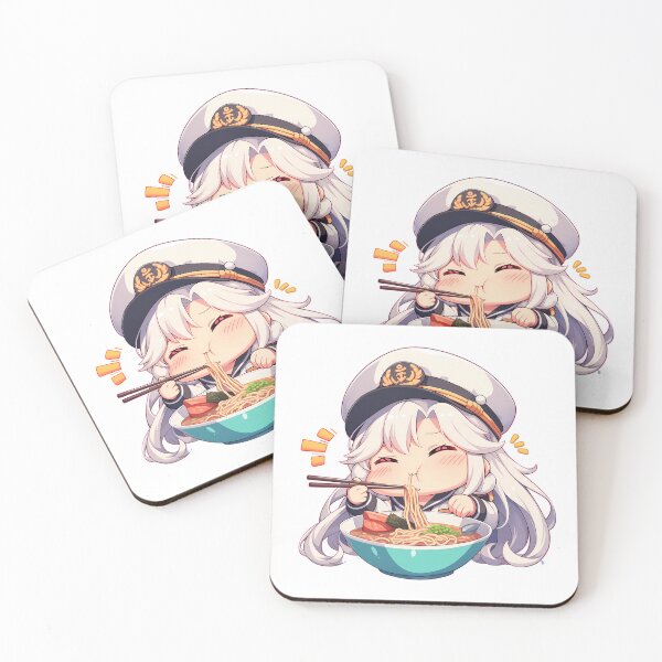 Item preview, Enterprise Azur Lane Chibi Ramen Captain Snack Victory designed and sold by mildaclairmo.