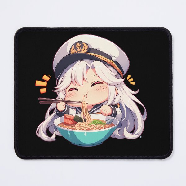 Item preview, Enterprise Azur Lane Chibi Ramen Captain Snack Victory designed and sold by mildaclairmo.