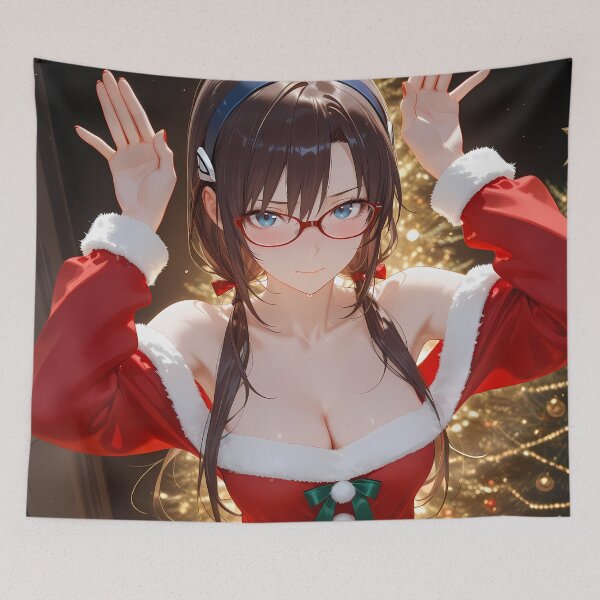 Item preview, Makinami Mari Illustrious Neon Genesis Evangelion Christmas Spark designed and sold by MicaheHaffner.