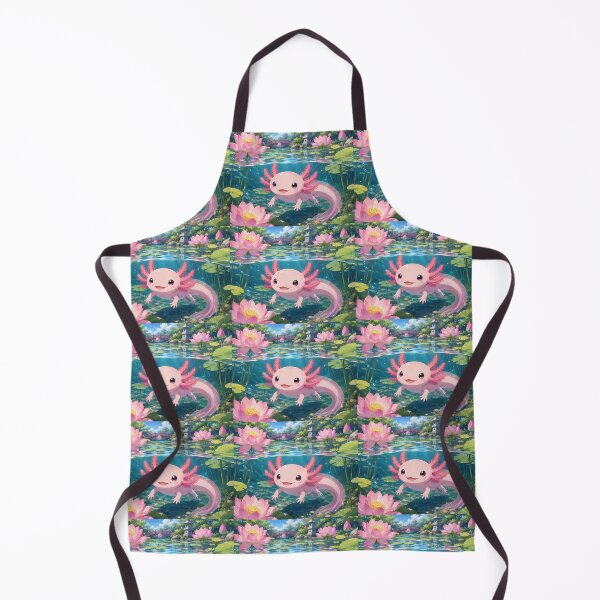 Item preview, Axolotl and lotus designed and sold by AleBobadilla.