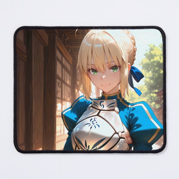 Item preview, Saber Fate Stay Night Blue Armor Shrine Walk designed and sold by MicaheHaffner.