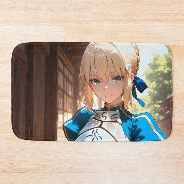 Item preview, Saber Fate Stay Night Blue Armor Shrine Walk designed and sold by MicaheHaffner.