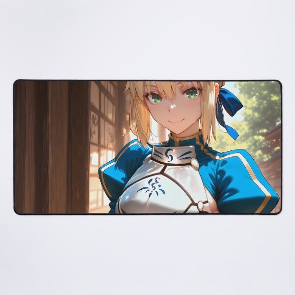 Item preview, Saber Fate Stay Night Blue Armor Shrine Walk designed and sold by MicaheHaffner.