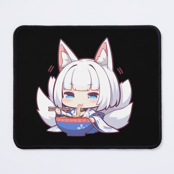 Item preview, Kaga Azur Lane Chibi Ramen Fox Vibes Noodle Slurp designed and sold by mildaclairmo.