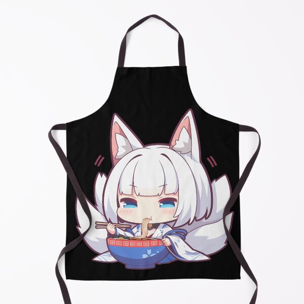 Item preview, Kaga Azur Lane Chibi Ramen Fox Vibes Noodle Slurp designed and sold by mildaclairmo.