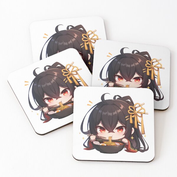 Item preview, Taihou Azur Lane Chibi Ramen Slurp Red Eyes Ribbon designed and sold by mildaclairmo.