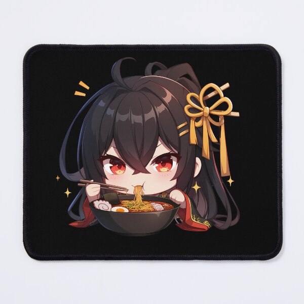 Item preview, Taihou Azur Lane Chibi Ramen Slurp Red Eyes Ribbon designed and sold by mildaclairmo.