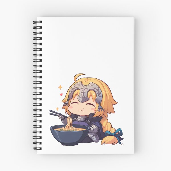 Item preview, Jeanne dArc Fate Grand Order Kawaii Ramen Chibi Knight Smile designed and sold by mildaclairmo.