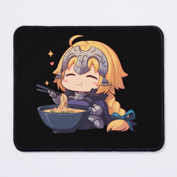 Item preview, Jeanne dArc Fate Grand Order Kawaii Ramen Chibi Knight Smile designed and sold by mildaclairmo.
