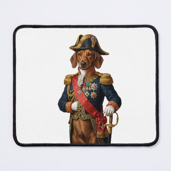 Item preview, Napoleon Bonabark Dachshund Emperor Historical Portrait designed and sold by PictoVibe.