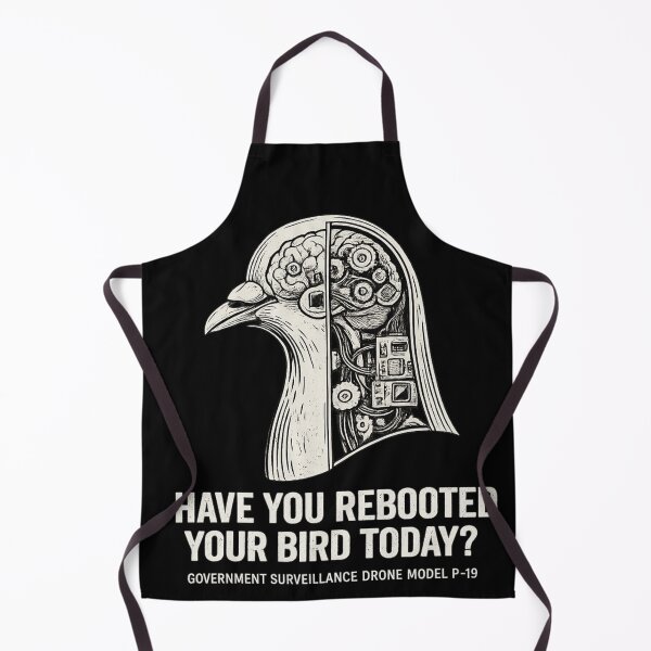 Item preview, Reboot Your Bird Robotic Pigeon Drone Conspiracy designed and sold by MaxLevelMerch.